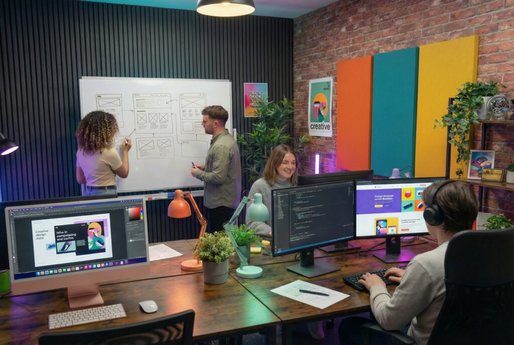 web design in huntingdon showing zed studio